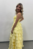 Straps Green Chiffon Tiered Ruffle Party HZ0308